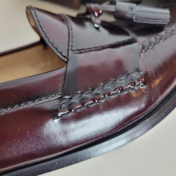 Cole Haan Men's Burgandy Pinch Tassel Loafers - Size 9.5 D - Picture 9 of 14